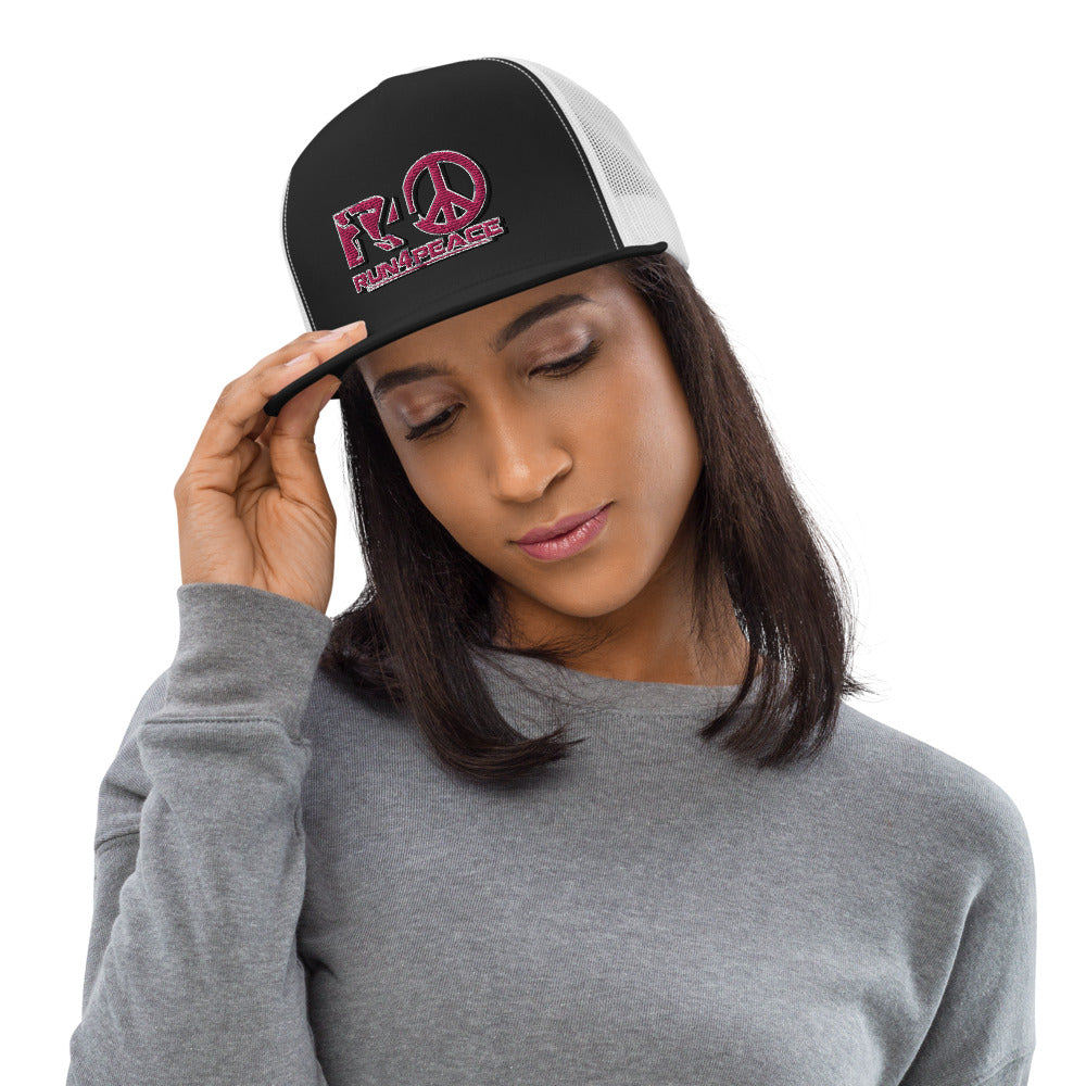 Pink Run4peace Trucker Cap