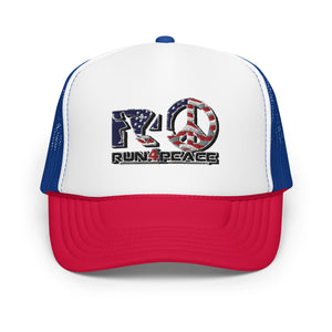 Red/White/Blue Run4peace trucker hat
