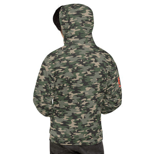 Camo/Infrared orange hoodie