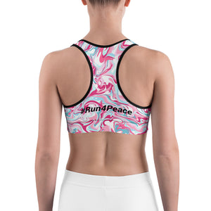 Run4peace Power/Pink Sports bra