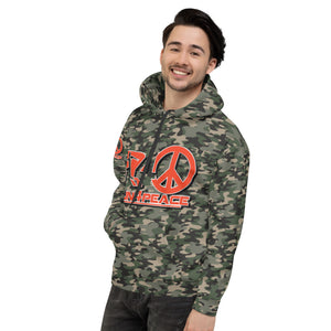 Camo/Infrared orange hoodie