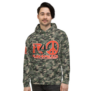 Camo/Infrared orange hoodie