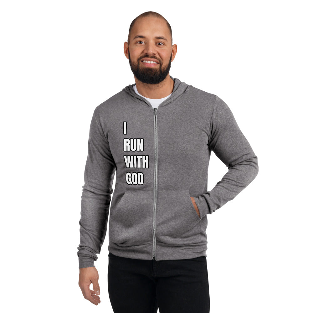 I RUN WITH GOD Lightweight hoodie