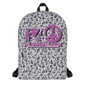 Run4peace Leopard purple Backpack