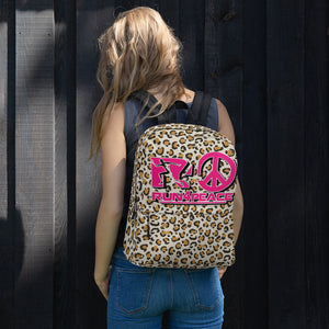 Run4peace Cheetah Pink Backpack