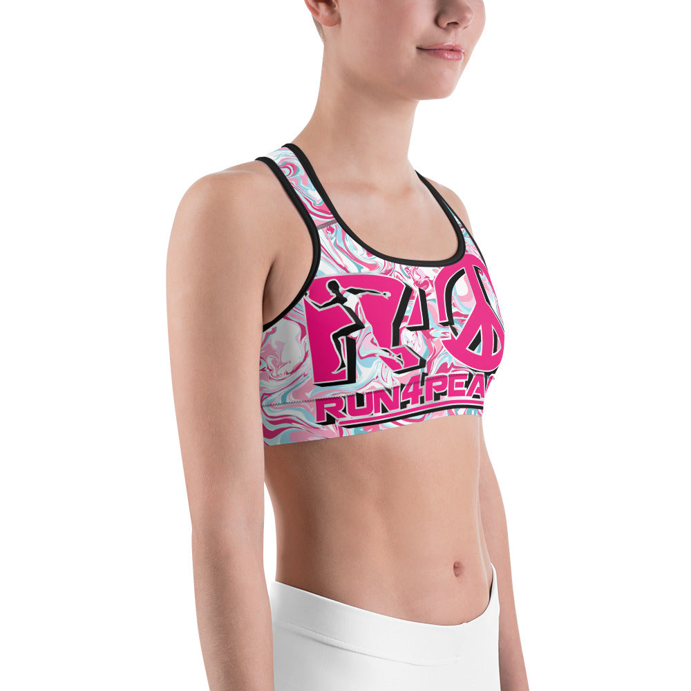 Run4peace Power/Pink Sports bra