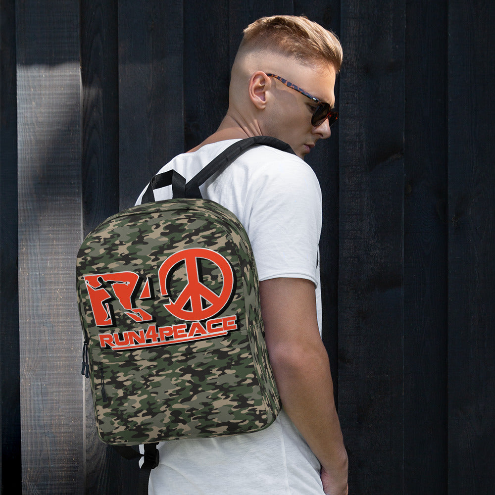 Run4peace Orange Camo Backpack