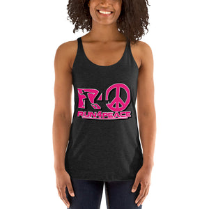 Run4peace Blk/Pink Women's Racerback Tank