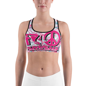 Run4peace Power/Pink Sports bra