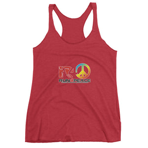 Tank top #Run4peace ColorBurst Women's tank top