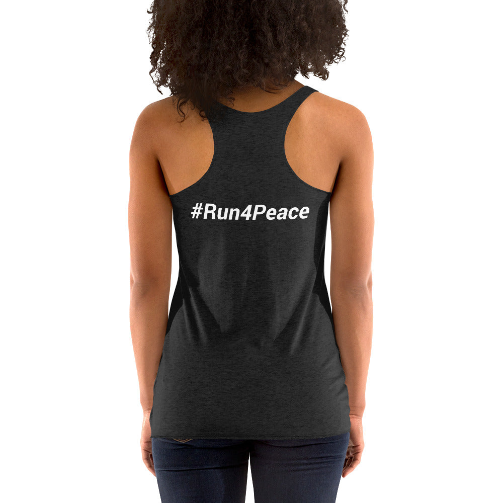 Run4peace Blk/Pink Women's Racerback Tank