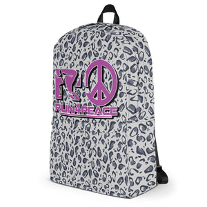 Run4peace Leopard purple Backpack