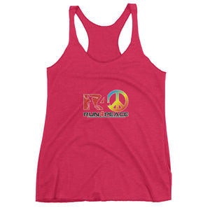 Tank top #Run4peace ColorBurst Women's tank top