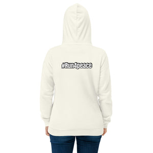 Women's Run4peace fitted hoodie